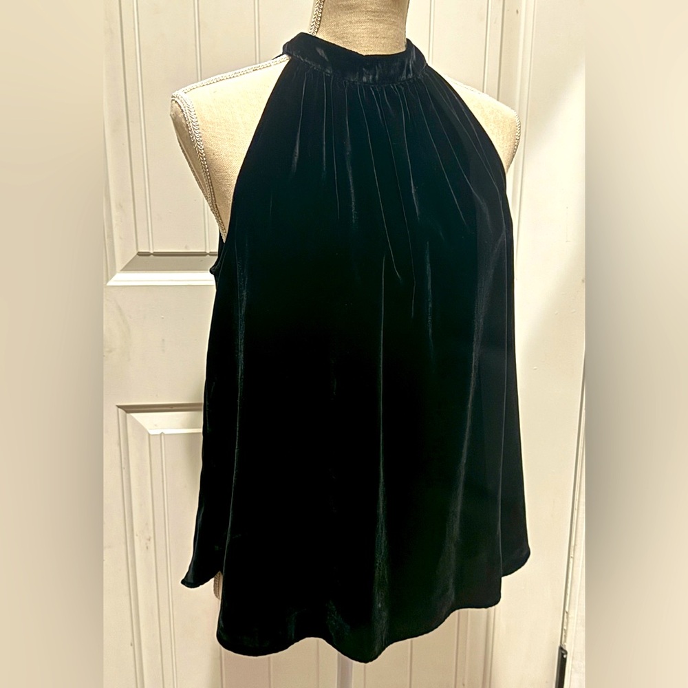 NWT LOFT Velvety Black Halter Top
